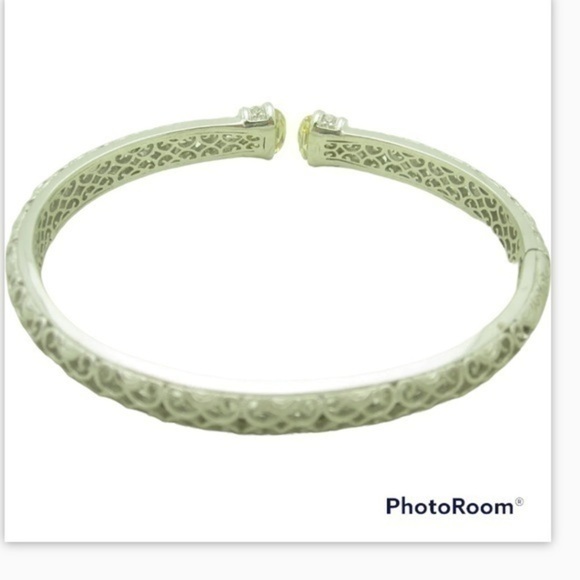 Tacori Yellow CZ sterling silver bracelet - Picture 4 of 6